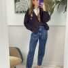 Jeans mom fit marmorizzato Susy Mix