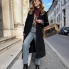 Black coat 90% lana modello ovetto