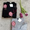 Pull rose ricamate Vicolo 167