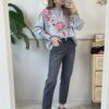 Jeans Louis mom-fit HaveOne GRIGIO