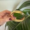 Bracciale bangle liscio dorato