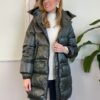 Maxi piumino con cappuccio HaveOne verdone 07