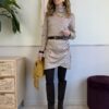 Abito in maglia dolcevita beige melange HaveOne 05