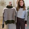 Lupetto a righe orli a contrasto SusyMix 112