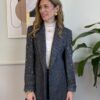 Blazer con cabochon grigio melange SusyMix 86