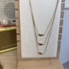 Collana tre fili 3 gocce