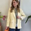 Blazer giallo pastello 39