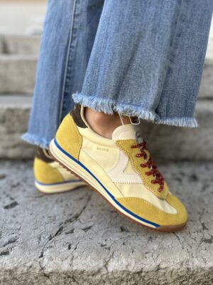 Victoria Saturno nylon/camoscio GIALLO-AMARILLO 110
