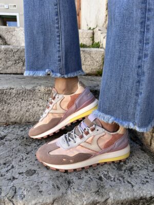 Victoria Luna nylon/camoscio ROSA 116