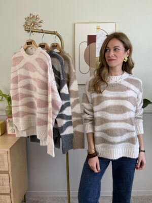 Maxi pull onde e micro paillettes Motel 375