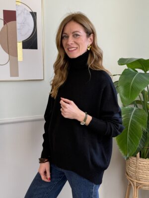 Maxi dolcevita Motel 704 Nero