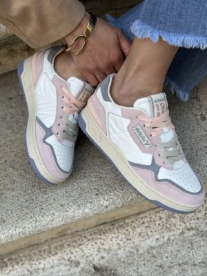 Victoria 1985 pelle/nylon ROSA-LILLA 128