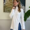 Pull lupetto bianco con spacco HaveOne 318 OUTLET NO CAMBIO/RESO