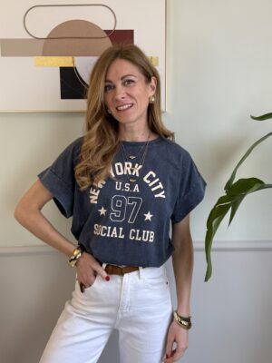 T- shirt delavè NewYork