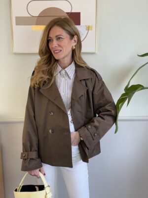 Caban corto oversize Caffè SusyMix 800