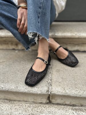 Ballerina traforata nera
