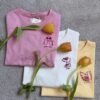 T-shirt piccolo ricamo 3 colori 8021
