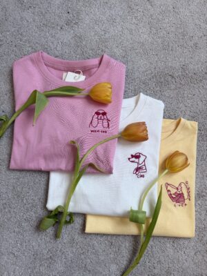 T-shirt piccolo ricamo 3 colori 8021