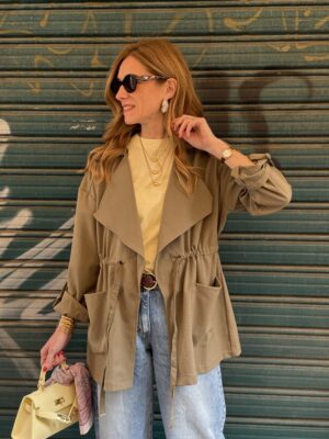 Sahariana verde militare Molly 2239