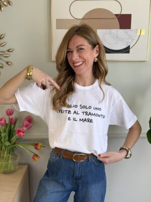 Tee "VOGLIO SOLO UNO SPRITZ AL TRAMONTO" SusyMix 38