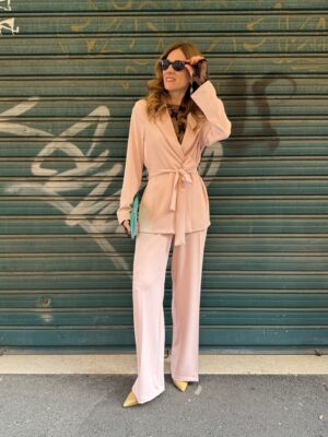 Tailleur fluido con fusciacca SusyMix 211 ROSA