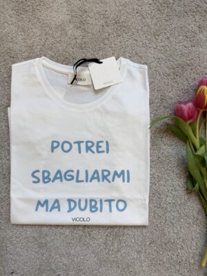 T-shirt "potrei sbagliarmi ma dubito" Vicolo