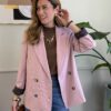 Blazer gessato Rosa Vicolo 485