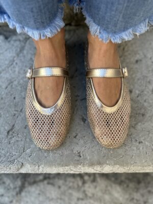 Ballerina mesh dorata glitterata 103