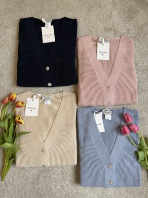 Maxi cardigan bottoni gioiello SusyMix 249