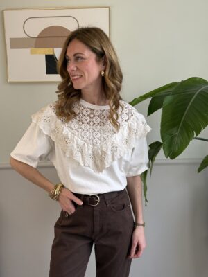 T-shirt over con carrè crochet Susymix 761