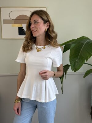 T-shirt Peplo SusyMix 771 Bianca