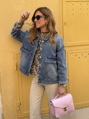 Giubbo jeans over maxi pocket SusyMix 226