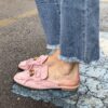 Indianini mules eco-camoscio SusyMix Rosa