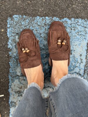 Indianini mules eco-camoscio SusyMix Moro