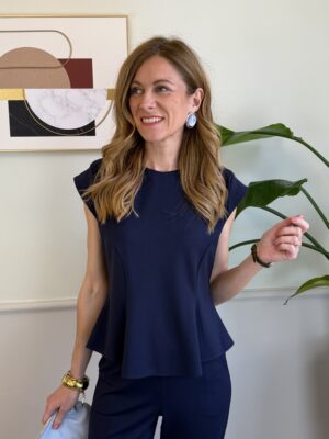 Blusa Peplo Blu Tensione In 504