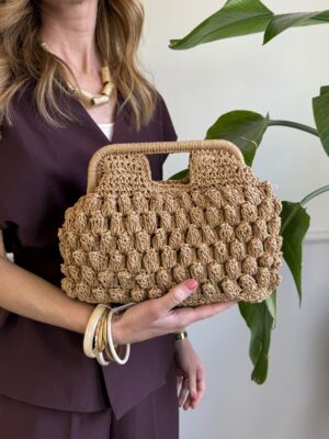 Clutch rafia punto riso Susy Mix 23