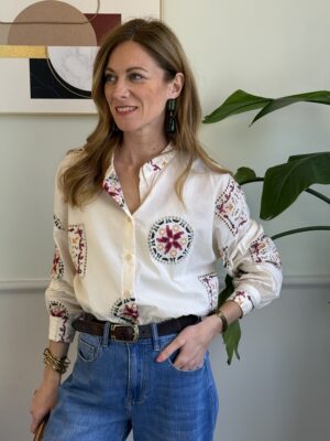 Maxi Camicia con patchwork crochet SusyMix 24