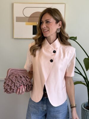 Giacca coreana manica corta HaveOne Rosa