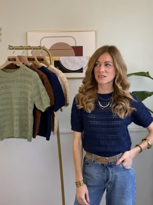 Maglioncino crochet manica corta 4 colori 59