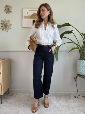 Panta barrel Blu Vicolo 89