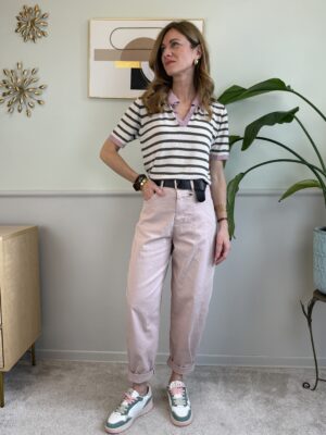 Panta barrel cuoricino SusyMix 85P ROSA