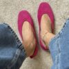 Ballerine suede fucsia 557