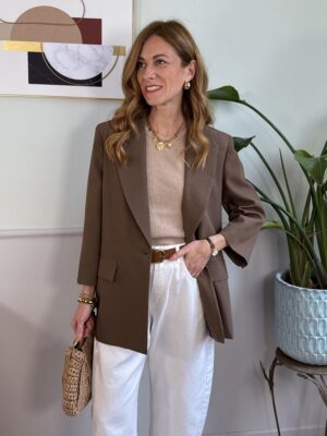 Blazer fango/kaki manica 7/8 SusyMix 496