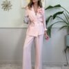 Tailleur froissè spilla flower SusyMix 224A ROSA