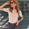 Blusa in pizzo maniche corte Susy Mix 41