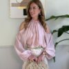 Blusa froissé cut-out SusyMix 258 ROSA