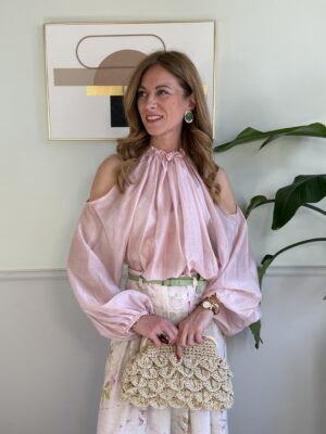 Blusa froissé cut-out SusyMix 258 ROSA