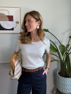 Maglietta sottogiacca lamé ARGENTO EP