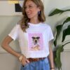 T-shirt Dog pink in Paris SusyMix 355