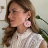 Orecchini margherita rosa